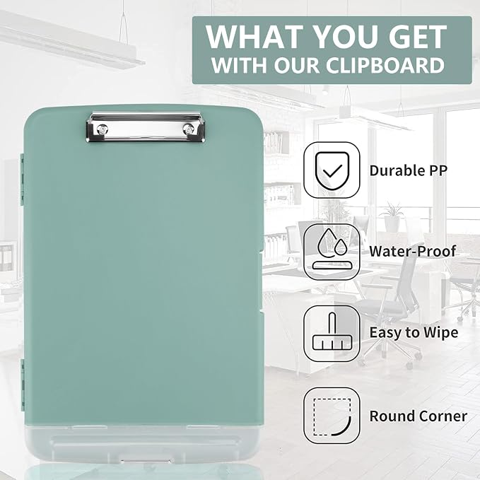 SFLHHDM Storage Clipboard with Pen Holder, High Capacity Clipboards - Image 7