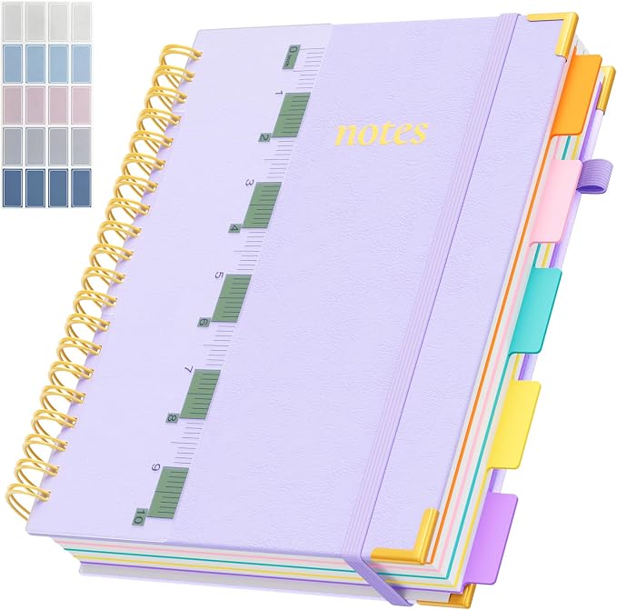 XYark A4 Hardcover Spiral Notebook, 8.5"x11" College Ruled Notebooks by XYark