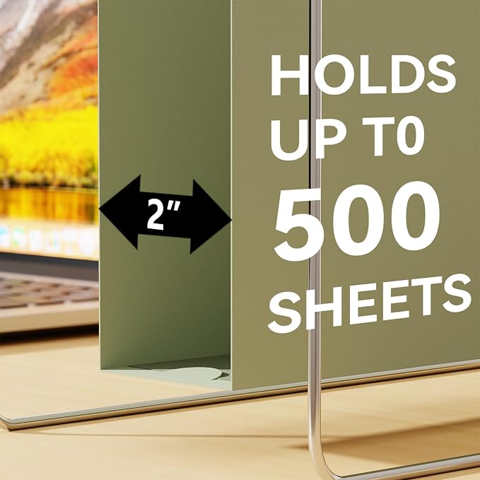Ansook 12 Pack Plastic Hanging File Folders, 2 Inch Expandable Letter Size - Image 4