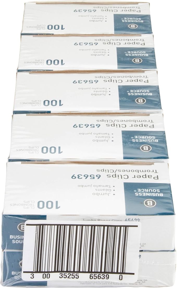 Business Source Paper Clips, .041 Wire Gauge, 1000/ Pack, 41 Mile - Image 5
