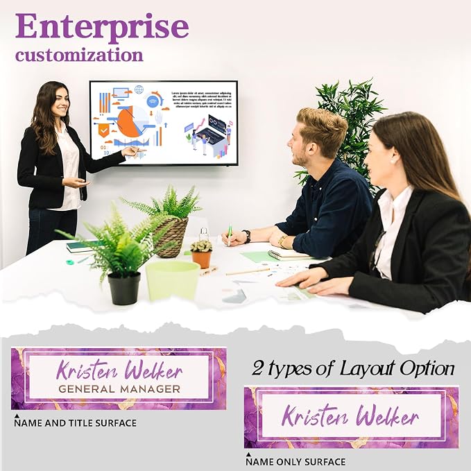 Desk Name Plate Personalized, Custom Name Plate - Image 5