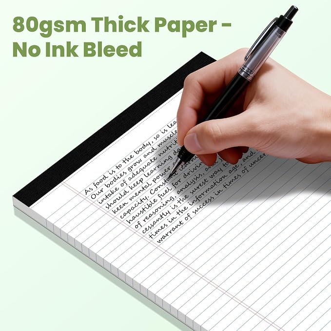 12 Pack Legal Pads 8.5" x 11", Wide Ruled Writing Notepads, 50 Sheets/Pad - Image 5