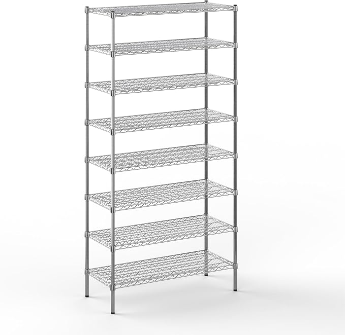 Regal Altair 18" Deep x 42" Wide x 86" Height Wire Shelving Kit | 8-Tier | NSF by Regal+Altair