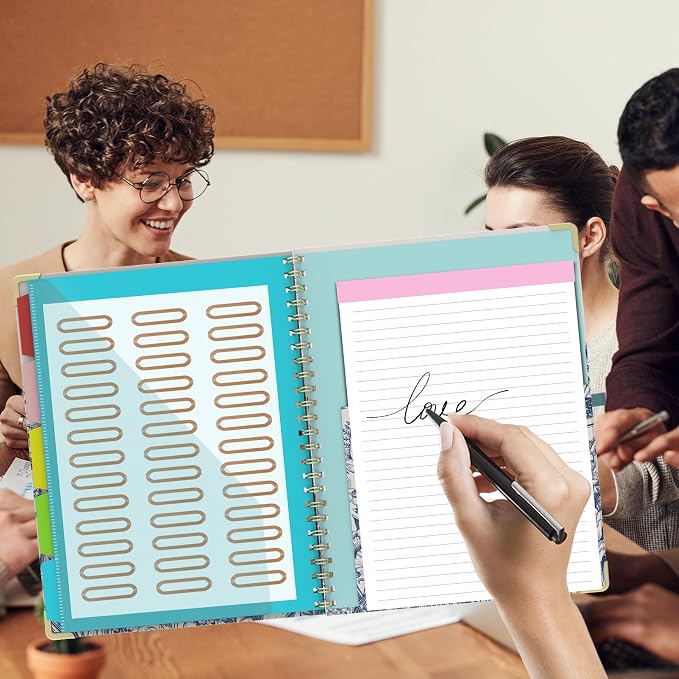 Foldable Clipboard Folio with Storage, 5 Plastic Folders with 10 Pockets - Image 7