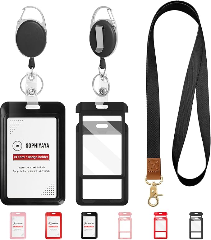 Badge Holder and Retractable Reel by SOPHIYAYA