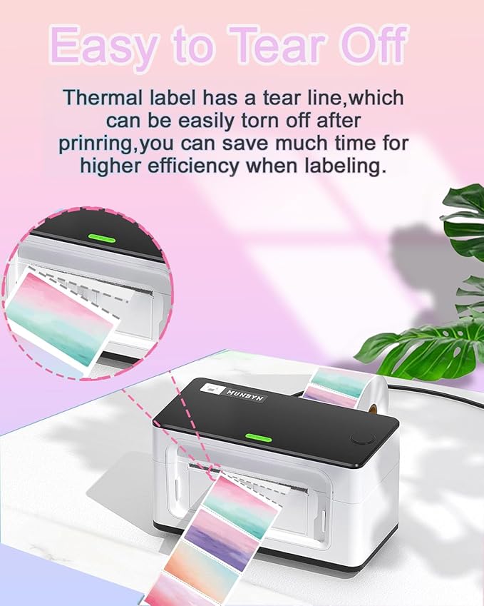 2.25 x 1.25 Thermal Labels, Self-Adhesive Address Shipping Barcode Thermal Stickers,Thermal Printer Labels Compatible with Rollo & Zebra & MUNBYN, 800 Labels for Printer, Nebula-DeskLoop Office