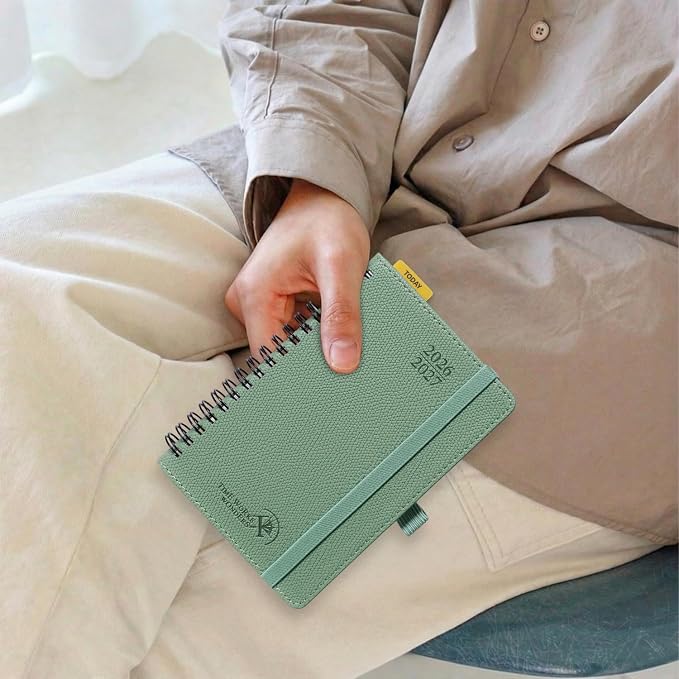POPRUN 2026-2027 Academic Small Weekly Planner, Horizontal Daily Calendar from - Image 7