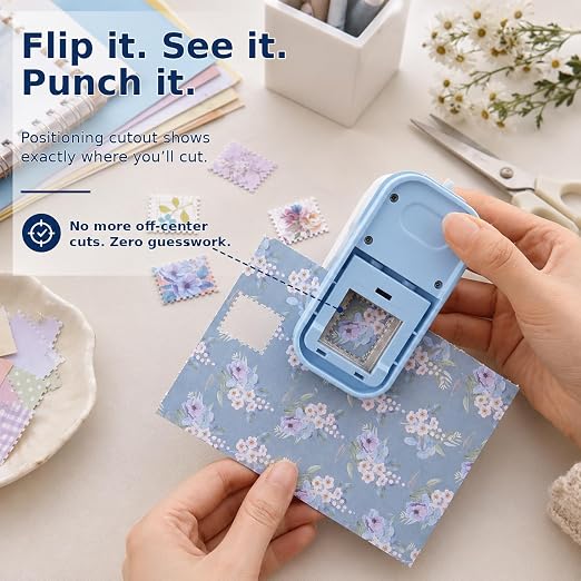 CYFUN DESIGN Stamp Punch, Stamps Cutter, Postage Stamps Edge Paper Punch - Image 5