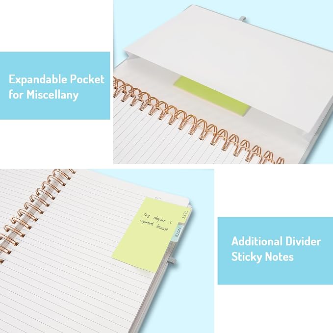 Forvencer Lined Spiral Journal Notebook - Image 5
