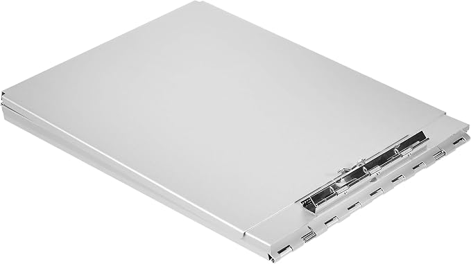 Amazon Basics Aluminum Form Holder Storage Clipboard, 12.5" x 9" Silver - Image 6