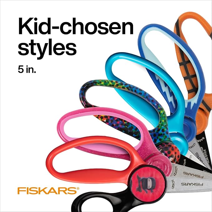 Fiskars 5" SoftGrip Blunt-Tip Scissors - Image 5