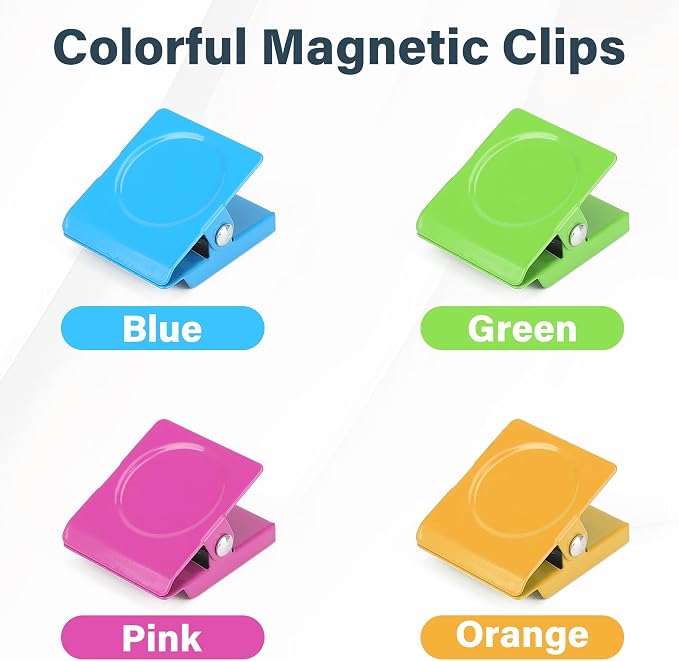 Magnetic Clips, 24 Pieces Heavy Duty Square Magnetic Clip - Image 5