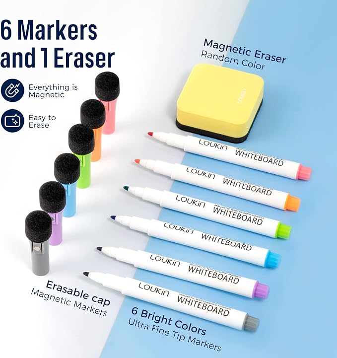 loukin Dry Erase Checklists 4 Pack, Electrostatic Clings to Any Shiny Surface - Image 7