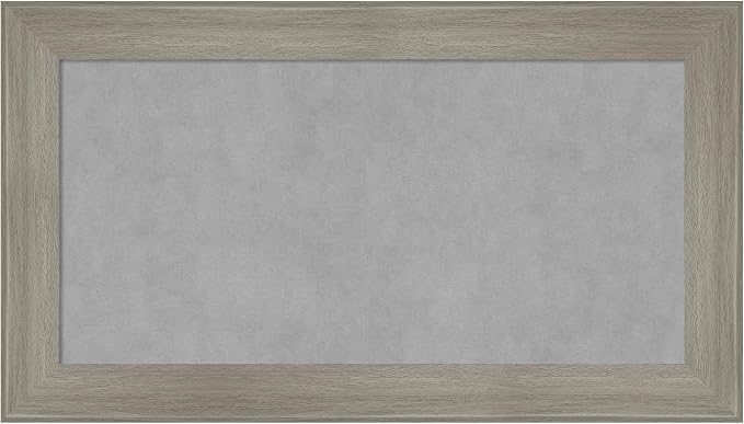 Amanti Art Grey Framed Magnetic Board 16x28 Small Vision Board by AmantiArt