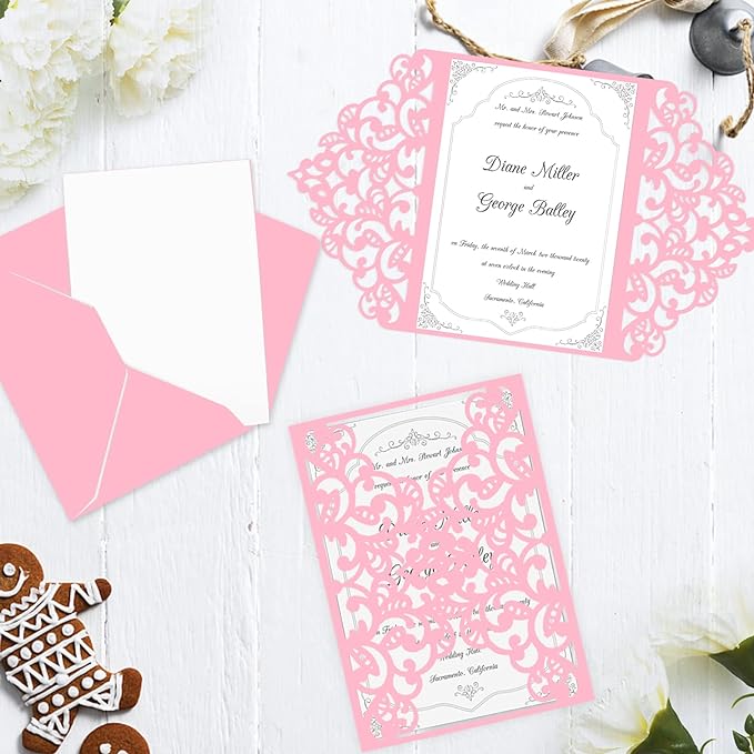 24 Sheets Pink Cardstock 8.5 x 11 Thick Paper, Goefun 80lb Card Stock Printer Paper for Arts & Crafts, Valentines Day, Stationary Printing-DeskLoop Office