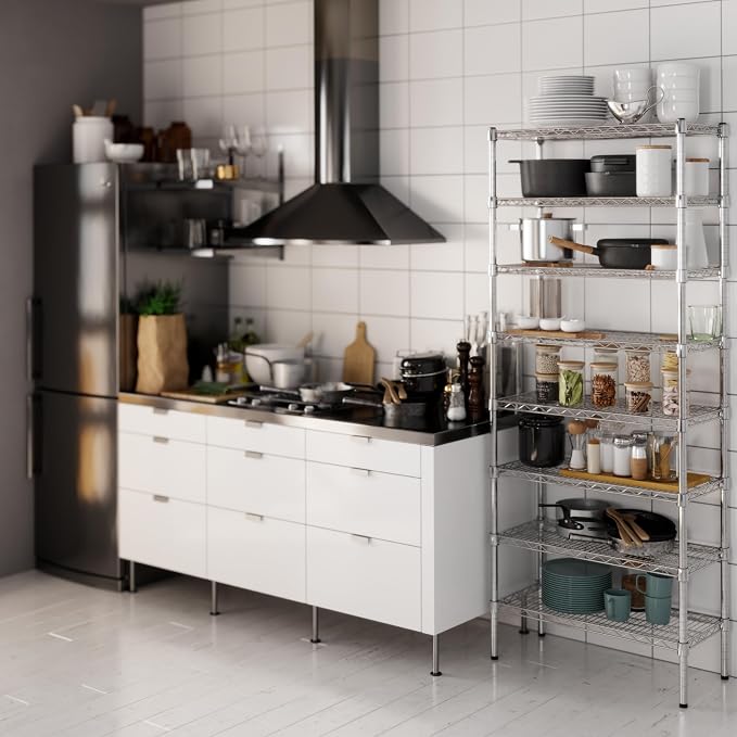 Regal Altair 14" Deep x 30" Wide x 74" Height Wire Shelving Kit | 8-Tier | NSF - Image 2