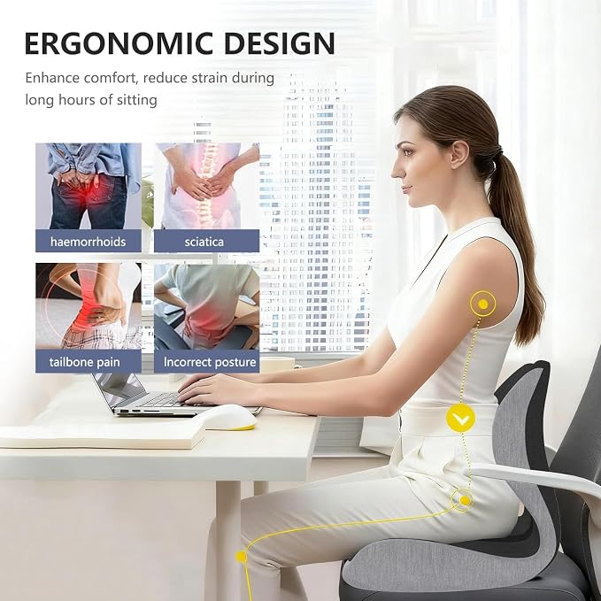 Car Seat Cushion for Long Driving, Office Chair Cushion | Truck Seat Cushion - Image 3