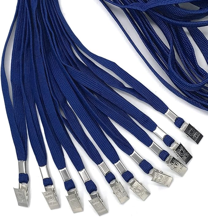 Bird Fiy Navy Blue Lanyards 100 Pack Bulk Badge Lanyards - Image 4