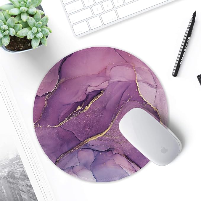 ITNRSIIET Round Mouse Pad with Stitched Edge Premium-Textured Waterproof - Image 7