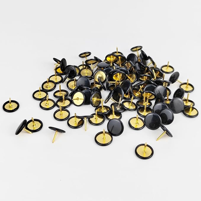 200 Pcs Thumb Tacks, Drawing Pins, Metal Flat Push Pins, Round Head Drawing Pins - Image 5