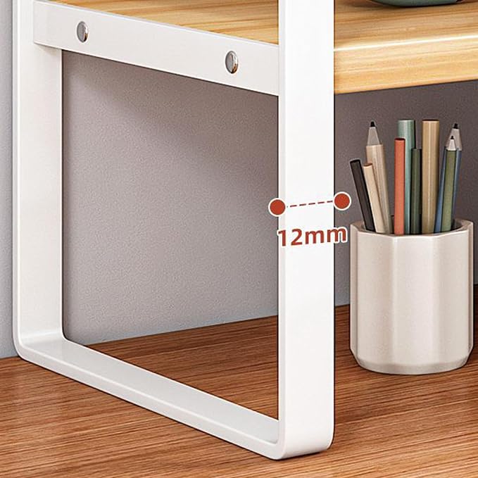 SIDIANBAN Desktop Organizer Shelf Office Storage Rack Computer Desk Bookshelf - Image 4