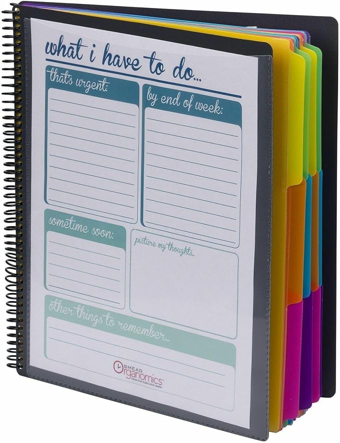 Smead Project Organizer, 24 Pockets, Tear Resistant Poly, 1/3-Cut Tabs - Image 3