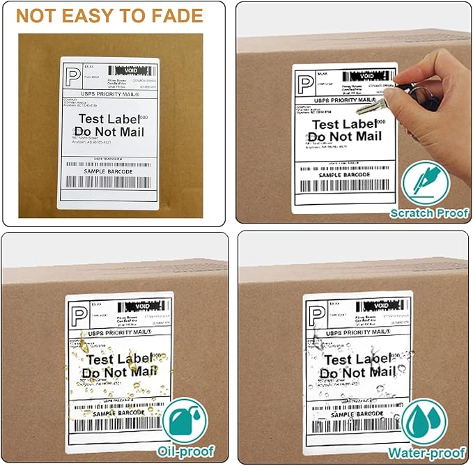FungLam 10 Rolls 4"x6" Direct Thermal Printer Label, Shipping Labels Compatible - Image 4