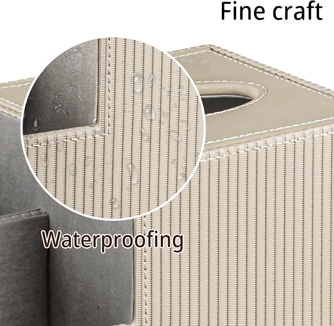 PU Leather Square Tissue Box Cover - Image 5