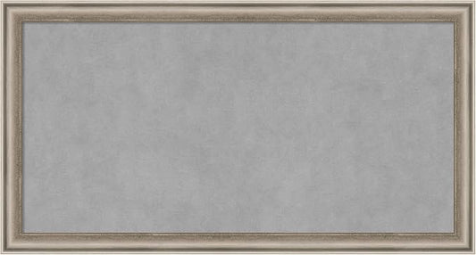 Amanti Art Silver Framed Magnetic Board 14x26 Small Vision Board by AmantiArt