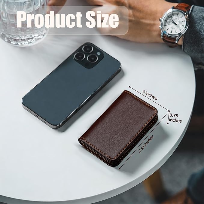 Business Card Holder PU Leather - Image 2