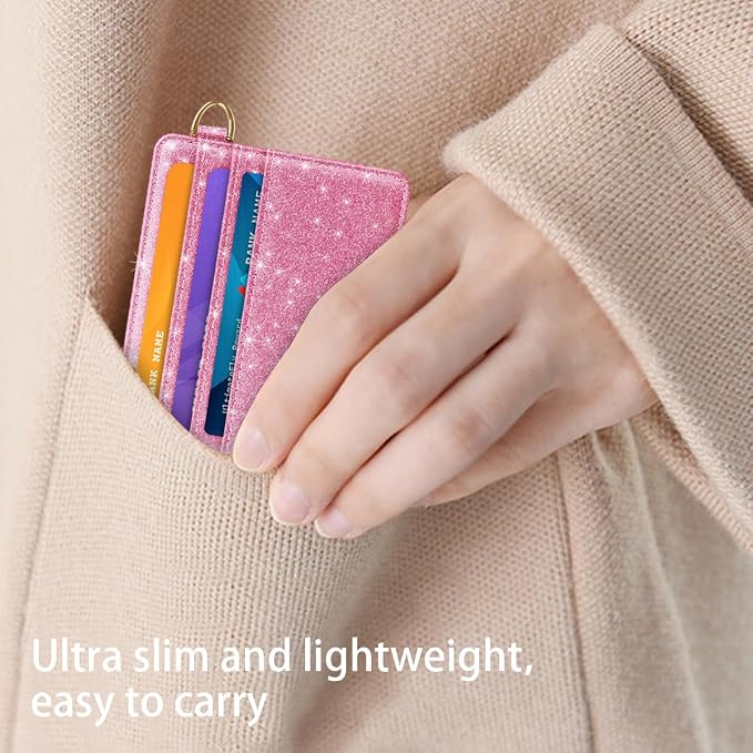 Slim Minimalist Front Pocket RFID Blocking Credit Card Holder Small Wallet Cute - Image 6