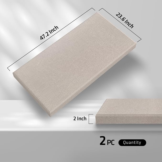 2” Thick Acoustic Panels with Hanging Hardware - Image 3