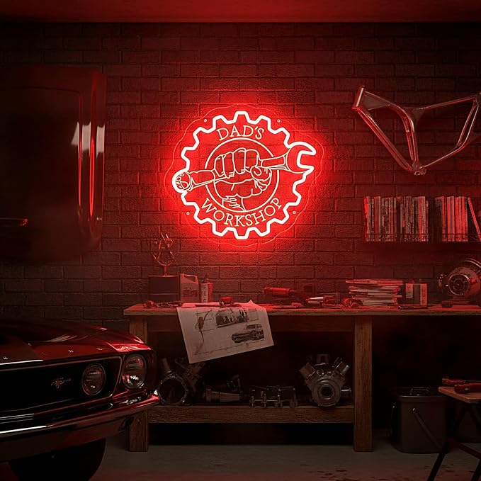 Custom Garage Neon Signs, Personalized Garage LED Signs - Image 2