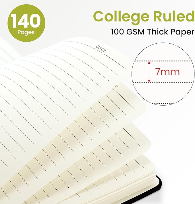 ZOTIA Lined Spiral Journal for Women, A5 Pretty Hardcover Notebook for Work - Image 2