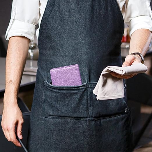 ACdream Server Books for Waitress, Guest Book Note Pad, Cute Pocket Leather - Image 5