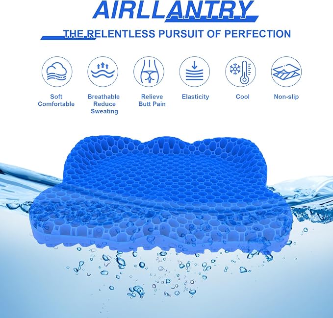Thicken 19.7in Seat Cushion, Gel Seat Cushion - Image 8