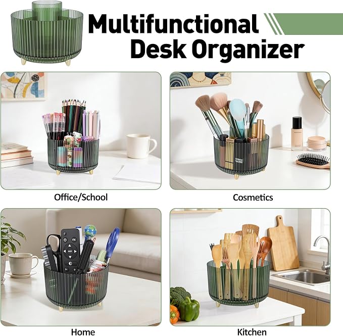 360 Rotating Pen Pencil Holder for Desk, Pen Organizer - Image 7