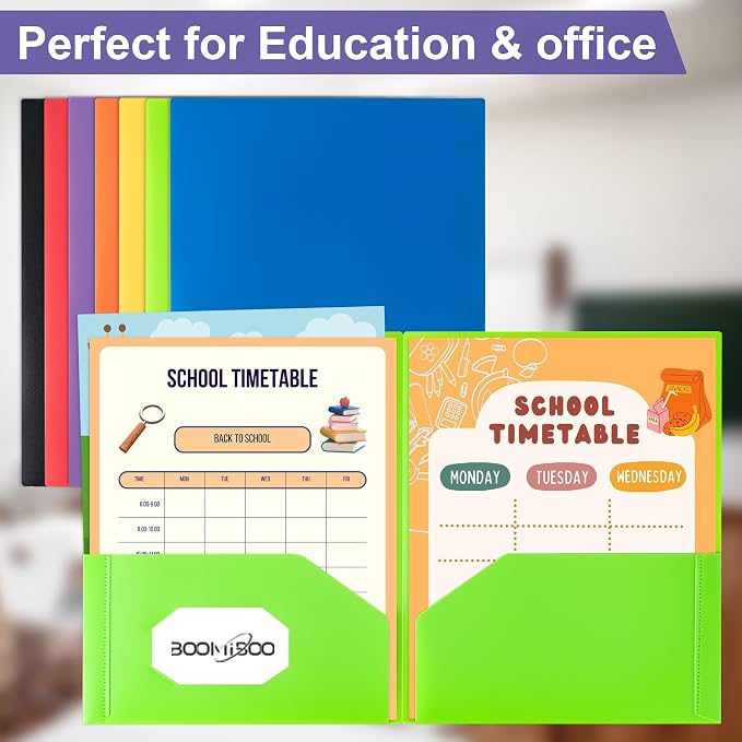 BOOMIBOO Colored Plastic Folders - Image 4