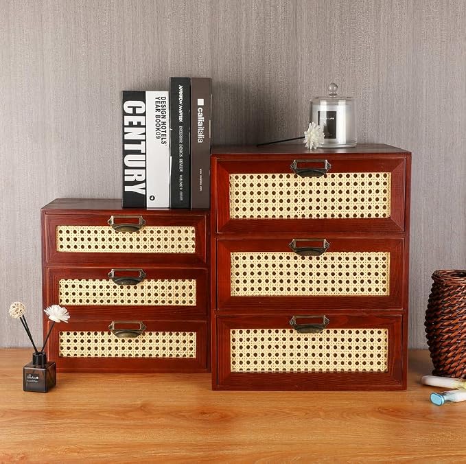 GoooodGIFT Desktop Drawers Organizer Card Catalog Drawer Card Cabinet Small - Image 7