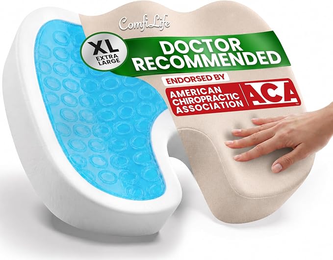 ComfiLife Extra Large Gel & Memory Foam Seat Cushion by ComfiLife