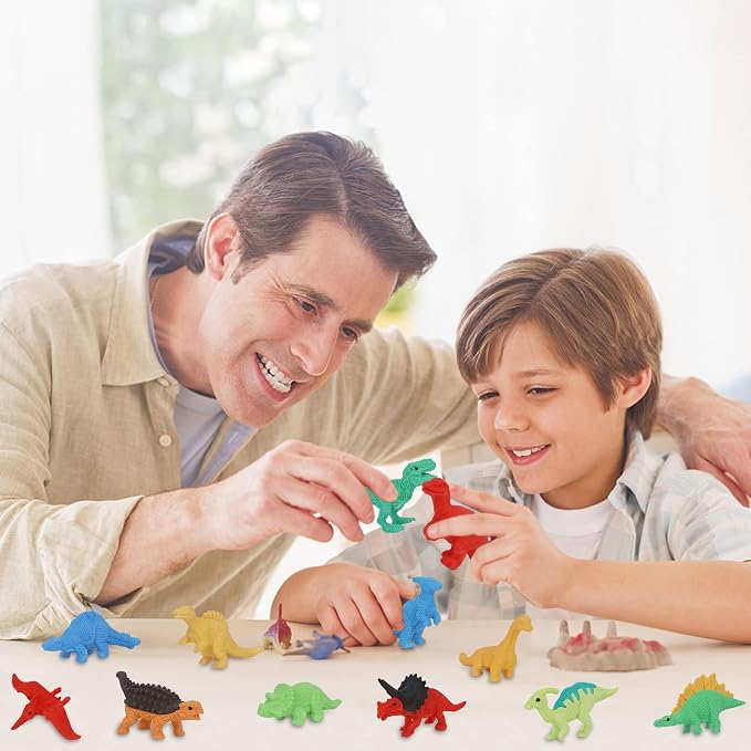 Cllayees 72 Pcs Animal Erasers for Kids, Dinosaur 3D Puzzle Eraser Bulk - Image 4