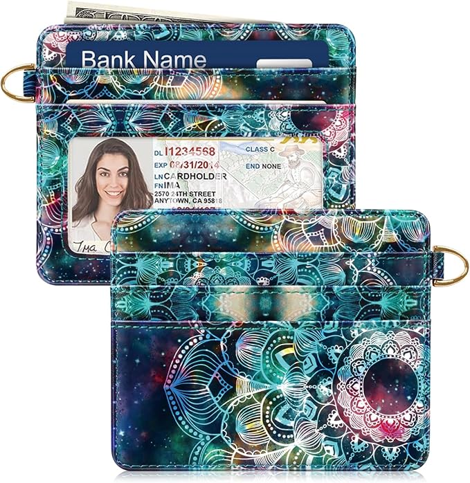 Slim Minimalist Front Pocket RFID Blocking Credit Card Holder Small Wallet Cute - Image 8