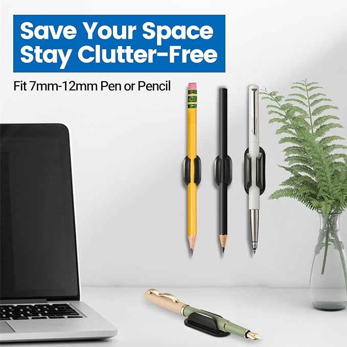 12 Pack Adhesive Pencil Pen Holders - Image 3