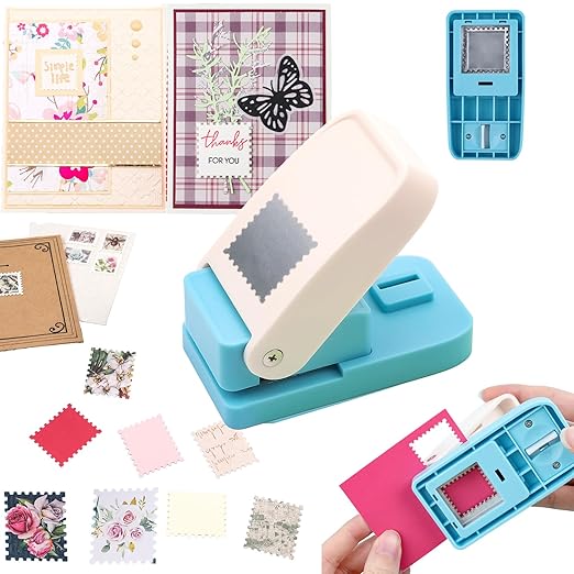 BAOFALI Stamp Puncher 1inch Square Postage Stamp Punch |Stamp Hole Puncher| by BAOFALI