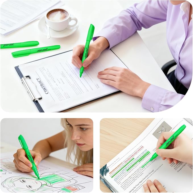 12 Pcs Highlighters, Chisel Tip, Note-Taking, Teacher & Student Supplies - Image 5
