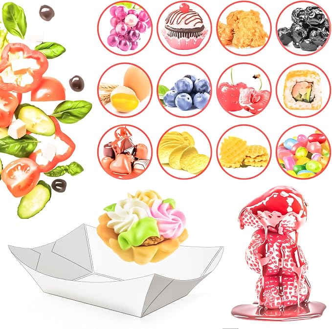 50 Pack 2Lb Paper Food Boat Trays Disposable Paper Boat Plate Containers - Image 7