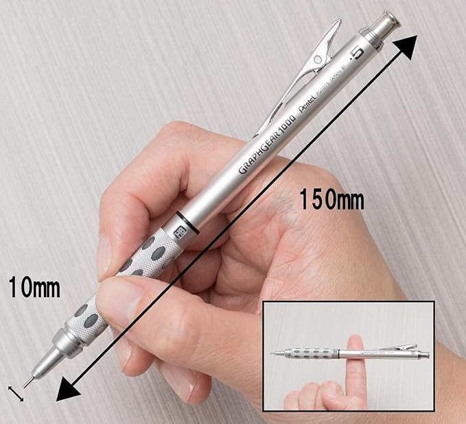 Pentel Graph Gear 1000 Automatic Drafting Pencil, 0.7mm Lead Size, 1 Each - Image 3
