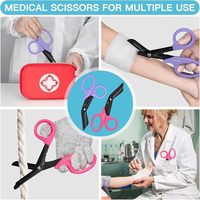 Trauma Shears - RISEMART Medical Scissors Bandage Scissors - Image 6