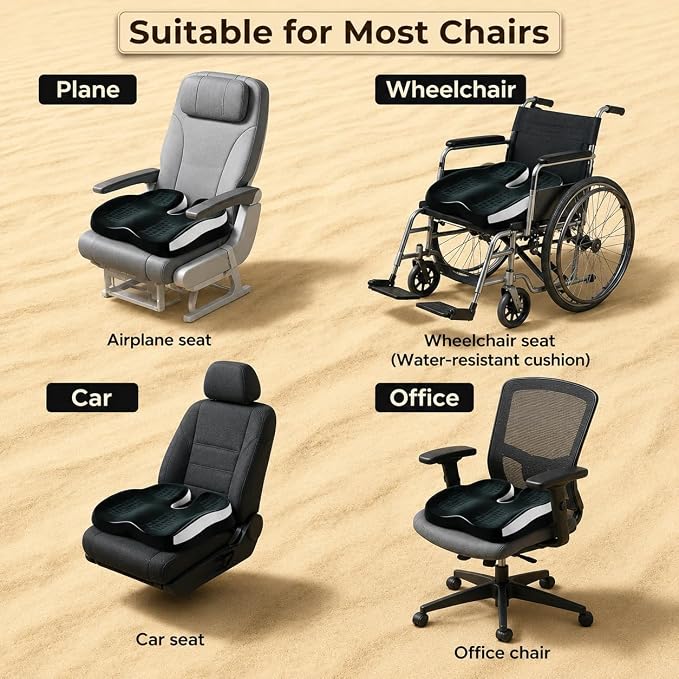 Seat Cushions for Office Chairs Wheelchair Cushion for Long Sitting Back - Image 6