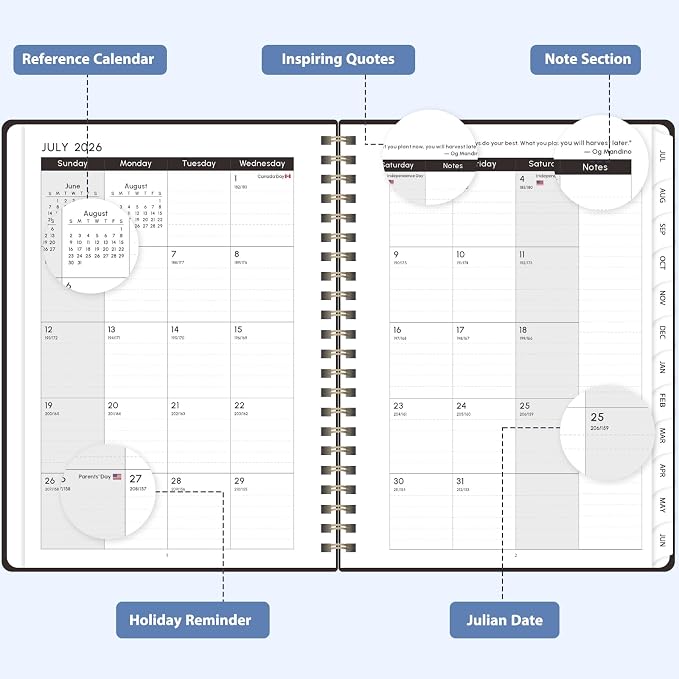 Planner 2026-2027, Weekly and Monthly Academic Planner, July 2026 - Image 2
